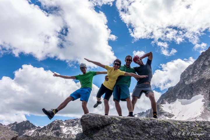 Klettern um die Darmstädter Hütte